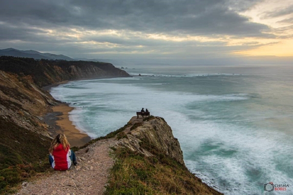 Mirador del Sablón. En Oviñana costa de Asturias